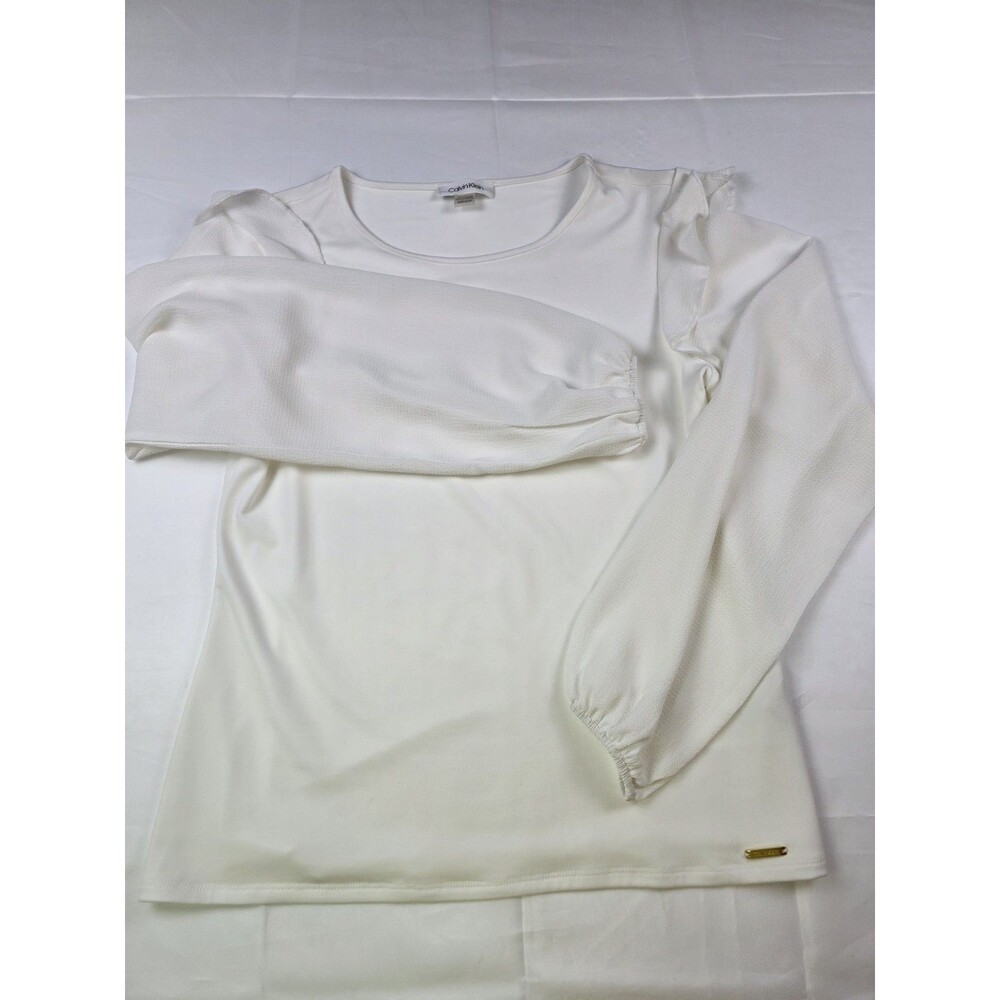 Women's‎ Calvin Klein XS White Short Sleeve Shirt